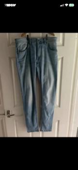 Tokyo laundry slim fit Meguro jeans light blue wash