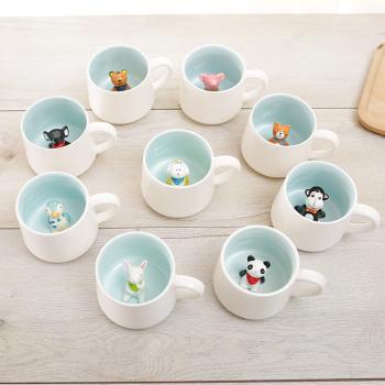 3D Animal Cremic Coffee Cups