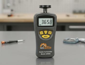 AR925 Digital Contact Tachometer  Professional RPM Speed