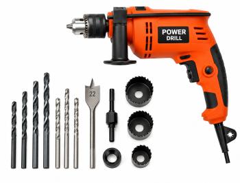 102-Piece Household Tool Kit with Impact Drill