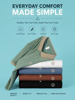 Comfortable Casual T-Shirt  Soft Cotton Short Sleeve Top