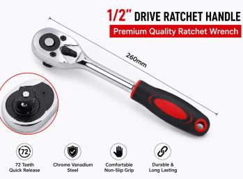 Ratchet Handle Bicycle Repair Tool Set  155mm  202mm  260